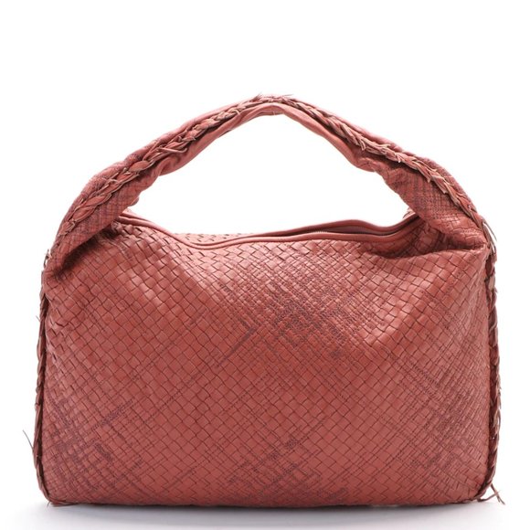 Bottega Veneta Handbags - Bottega Veneta Stitched Intrecciato Leather Hobo Bag